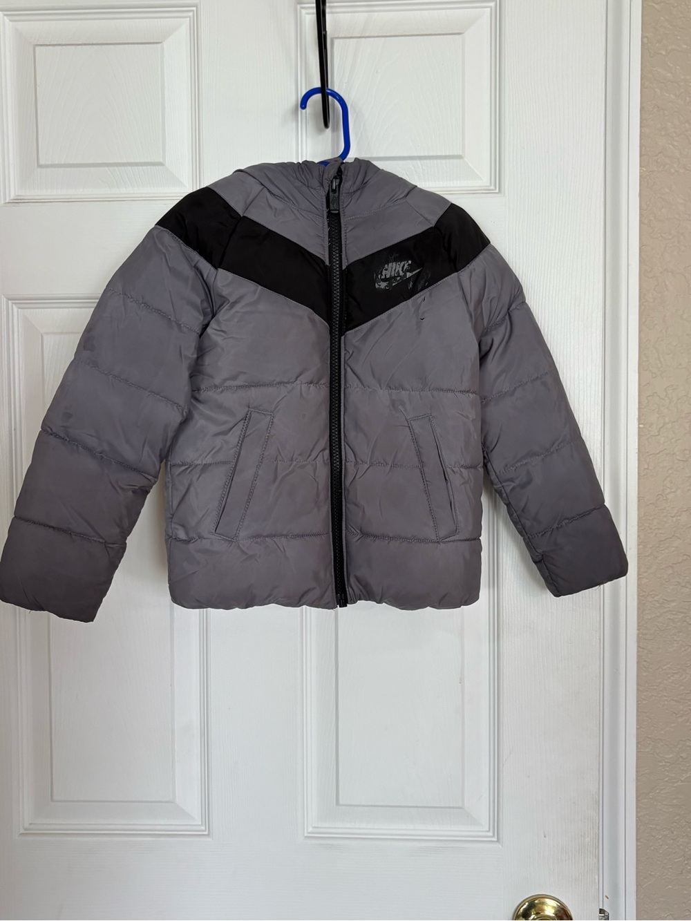 Nike Toddler Puffer Jacket Gray Black Size 3T